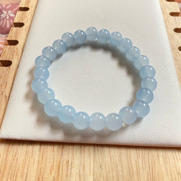 Elegant Blue Beaded Bracelet - Picture 5 of 5